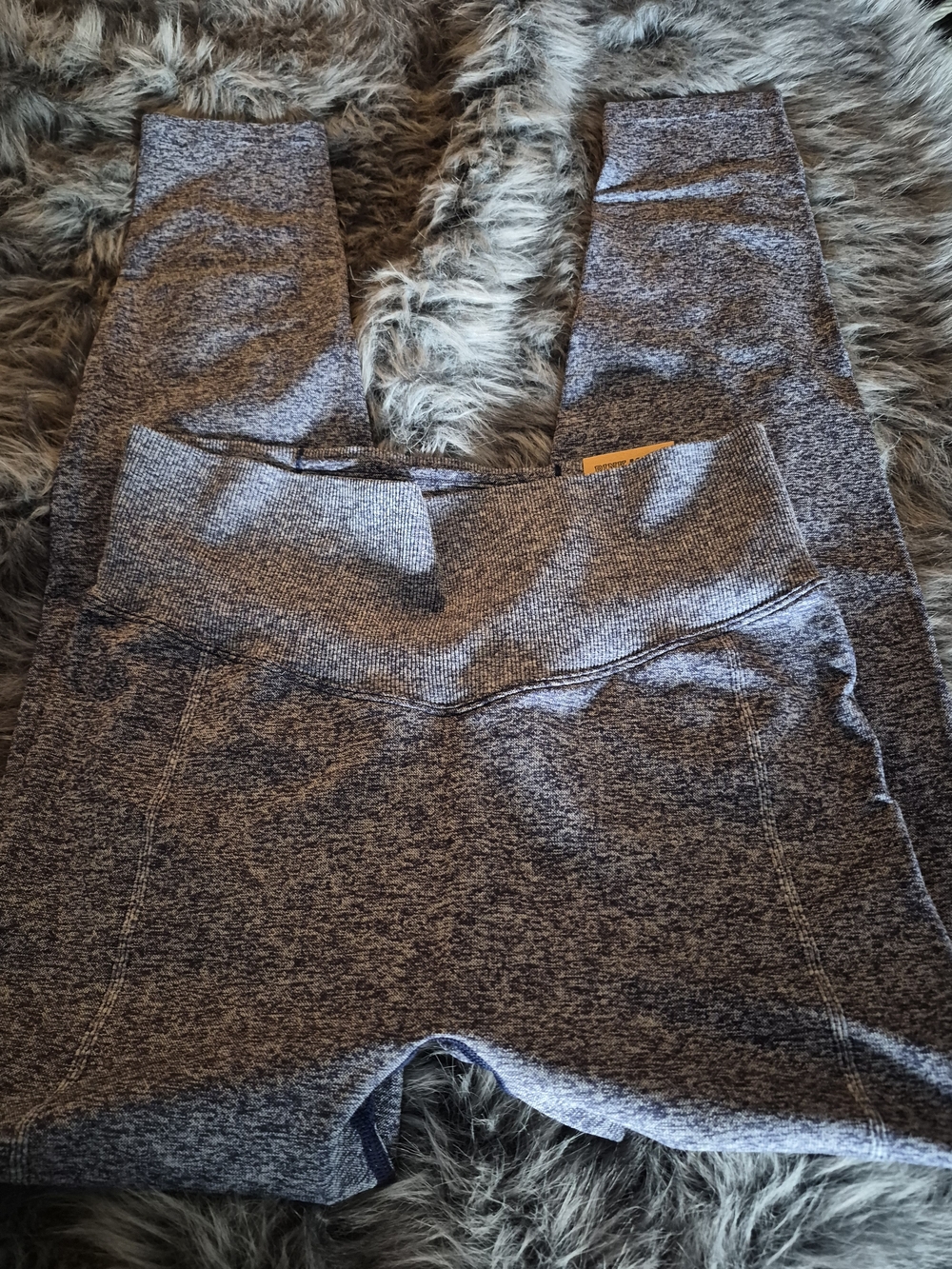 PINK Victoria's Secret Heathered Navy Heather High-Rise Leggings